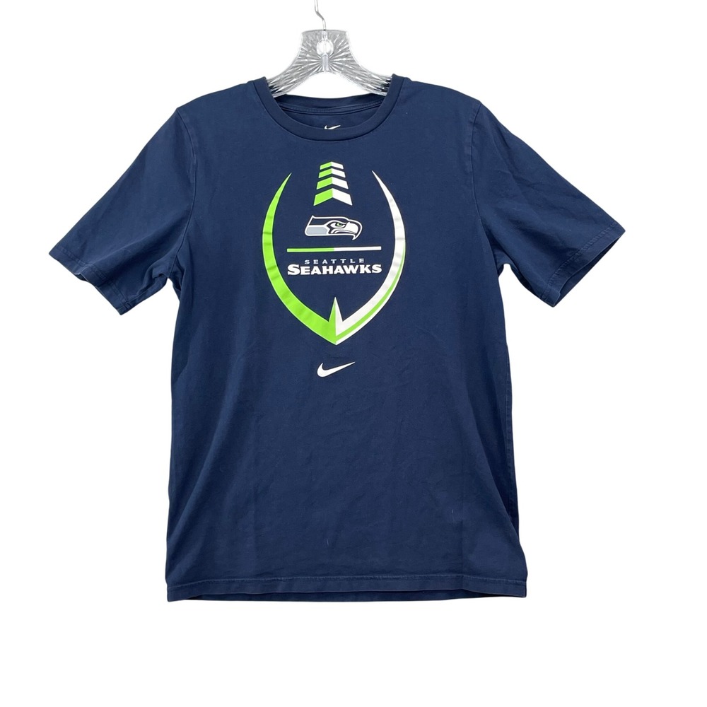 Nike Seattle Seahawks T-Shirt Men XL Blue Football Graphic Sportswear Champions